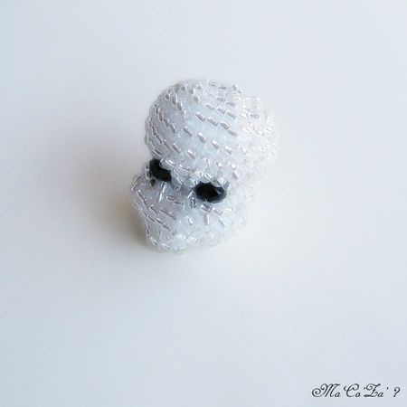 crane de cristal en perle crochet