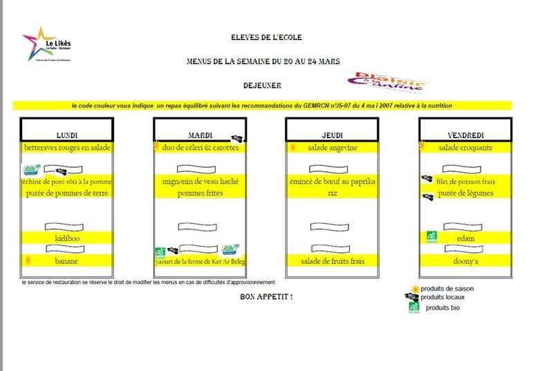 menu 20mars