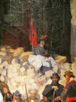 Devambez, La barricade (détail)