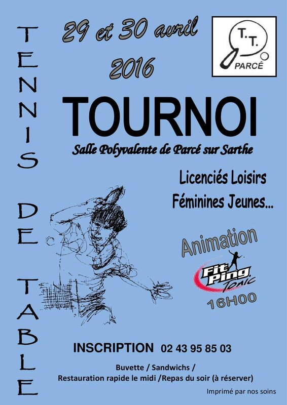 Affiche Tournoi TTP 2016 Bleu