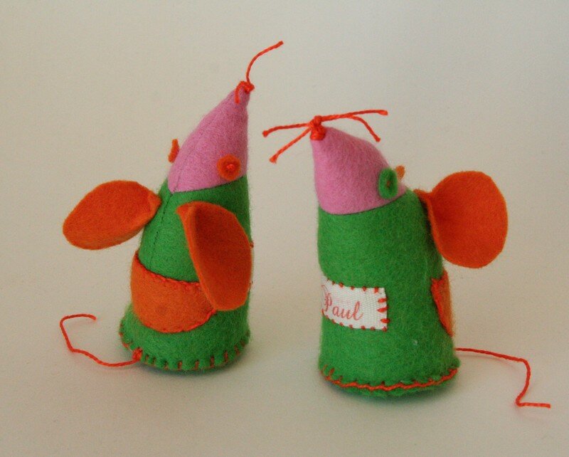 souris en feutrine
