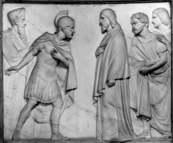 L'officier demande à Jésus de guérir son fils