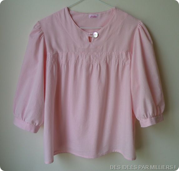 Blouse rose pale