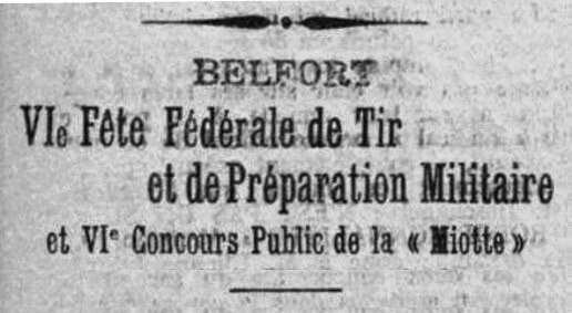 1912 05 26 Fête Fédérale Tir L'Alsace 1aR