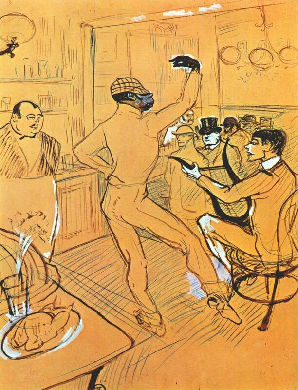 Lautrec Chocolat dansant à l'irish american bar 1896