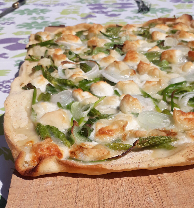 pizza asperges sauvages