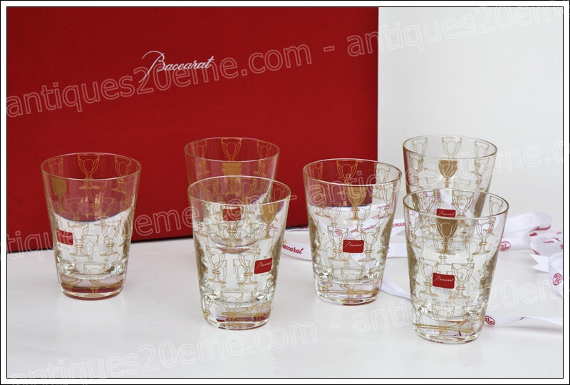 Gobelets cristal Baccarat Apparat