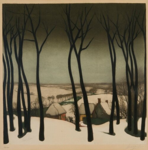 Valerius de Saedeleer (1867 - 1941) Winter Landscape