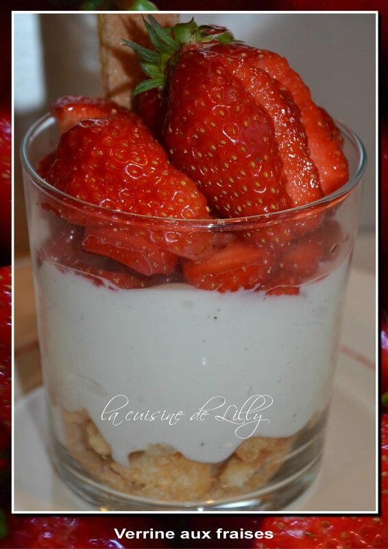 verrine aux fraises