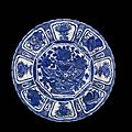 A Chinese `<b>Kraak</b> <b>Porselein</b> ’ Blue and White `Dragon ’ Dish, Ming Dynasty, Wanli Period, circa 1605-1615