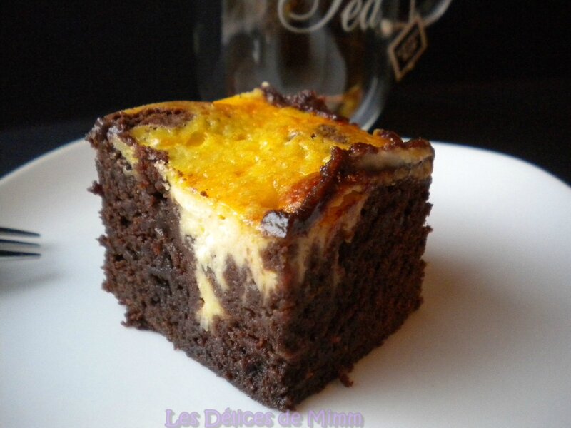 Brownie au chocolat et tourbillon de cheesecake 4