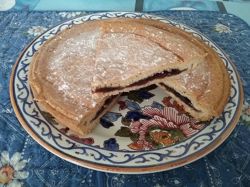 Gateau basque aux cerises confites