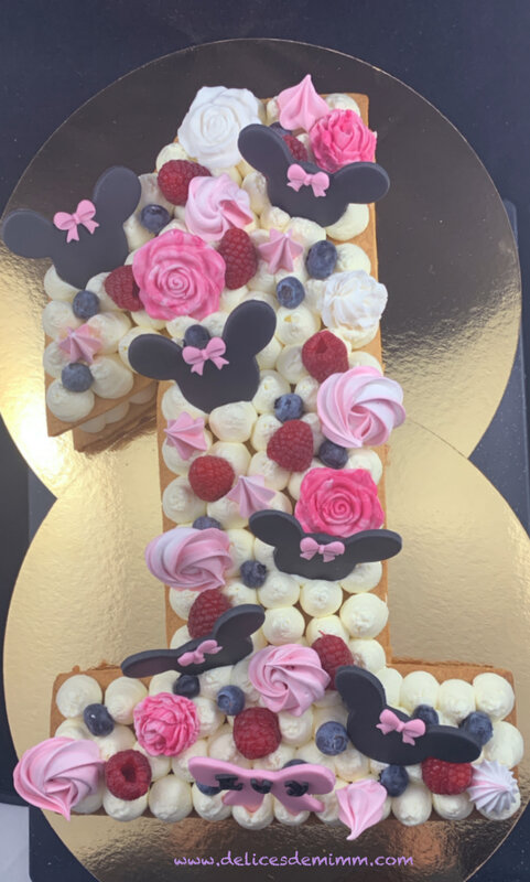 Number cake 1 Minnie