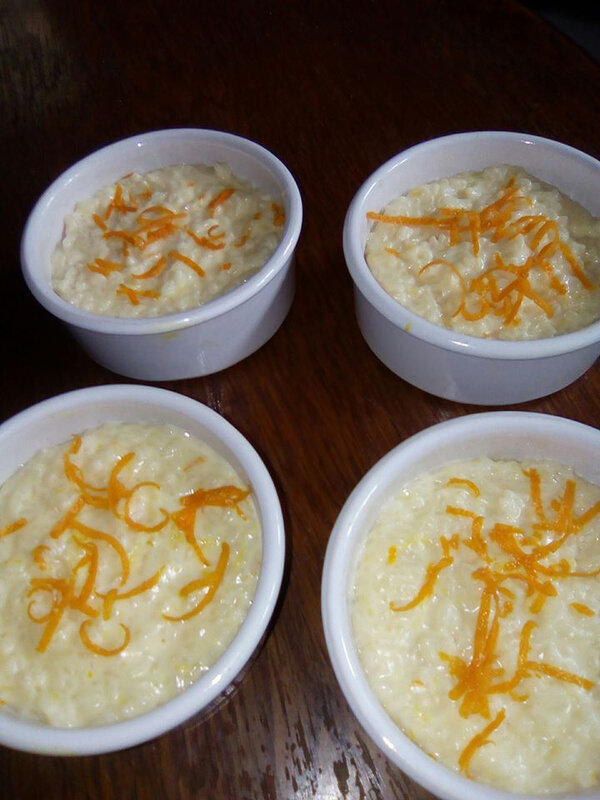 riz au lait à l'orange de Nadege roger