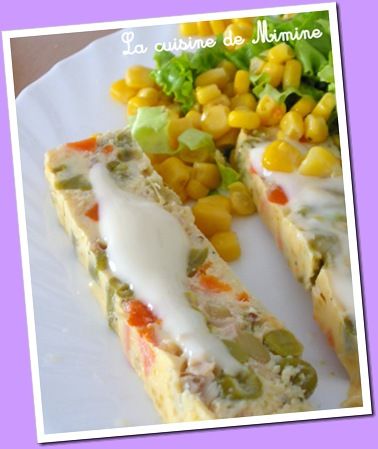 Terrine de macédoine au thon (a base de lait concentré non sucré) recettes dessert Lait concentré sucré