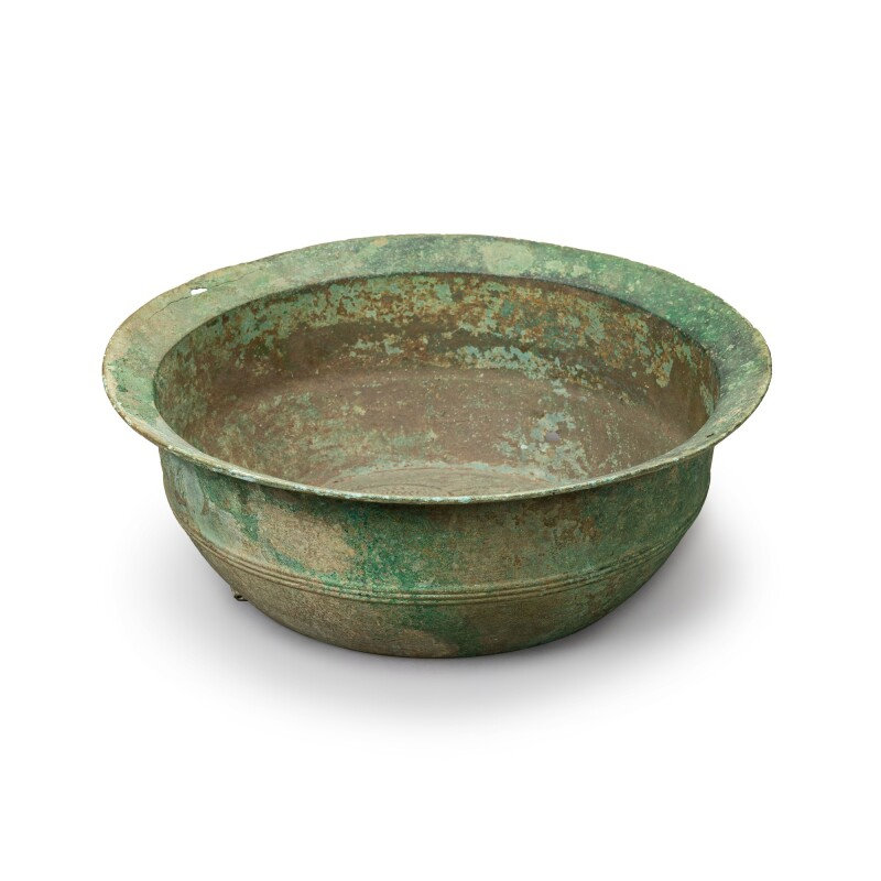 A copper-alloy basin, Vietnam, Dong Son culture, 1st-2nd century