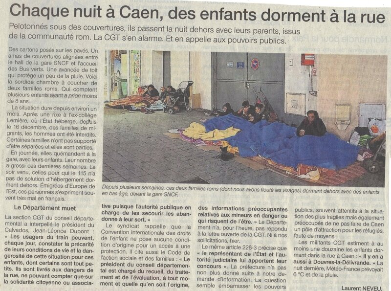 enfants dans la rue à Caen