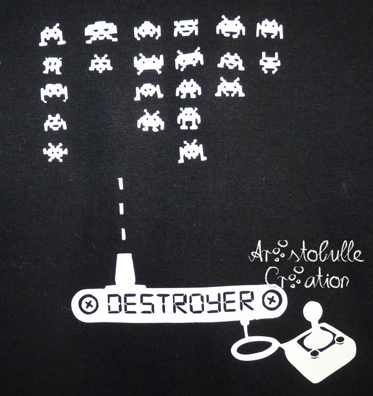 T-shirt destroyer - détail
