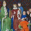 Entrevue secrète de Philipe le Bel dans la fôret d'Essouvert conduisant l'anéantissement de l'ordre des <b>Templiers</b>. (1305)