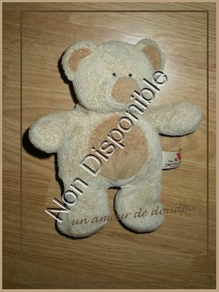 Doudou Peluche Ours BEAR BAR Nicotoy the Baby Collection