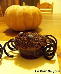 Muffins araignées recettes Muffins araignées