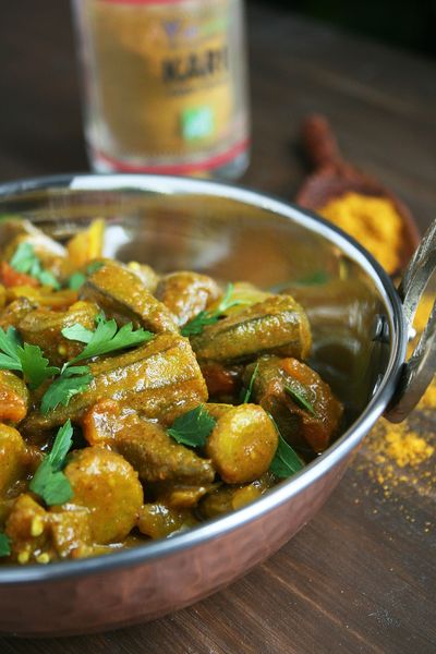 Curry de gombos ou Okra curry 2