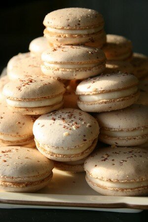 Clochettes et cacahuètes : macarons aux cacahuètes recettes Un brin de Muguet...