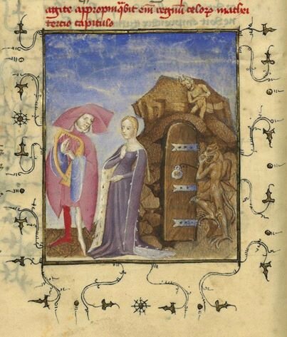 Christine de Pisan 1363 -1431 Auteur du texte L Epistre Othea la deesse, que elle envoya à Hector de Troye, quant il estoit en l'aage de quinze ans - manuscrits BNF