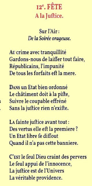 30 nivôse chant justice