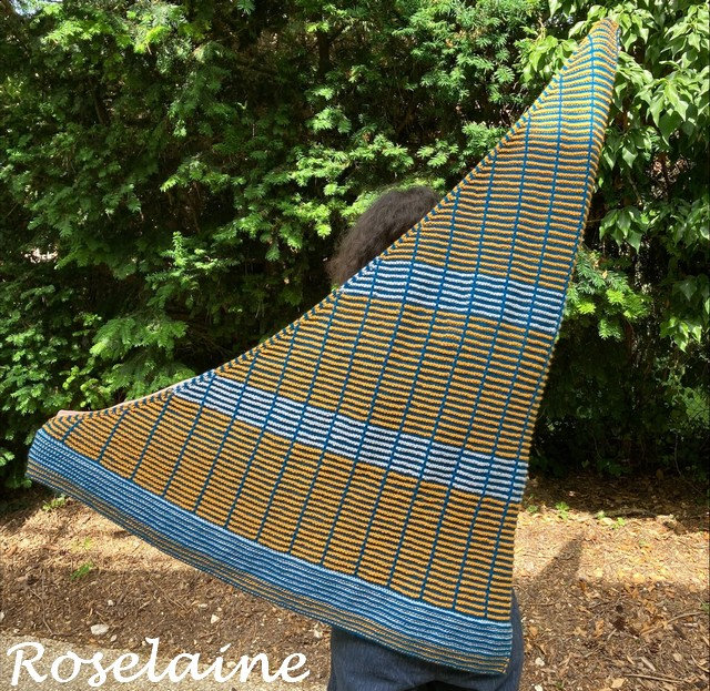 Roselaine Botanic Shawl by Stephen West 1