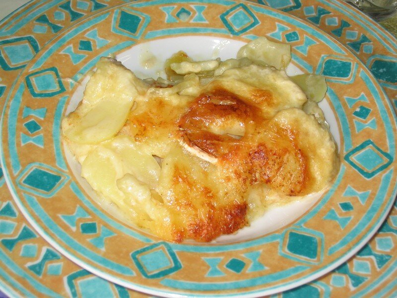 Millefeuille de pomme de terre, chèvre & paprika