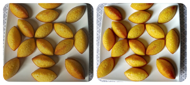 madeleines au citron de C.F.