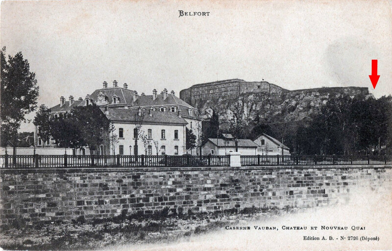 Belfort CPA Champ de foire 1901-03 Flèche
