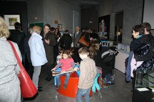 Scriptorial musée Avranches livre pop-up vernissage