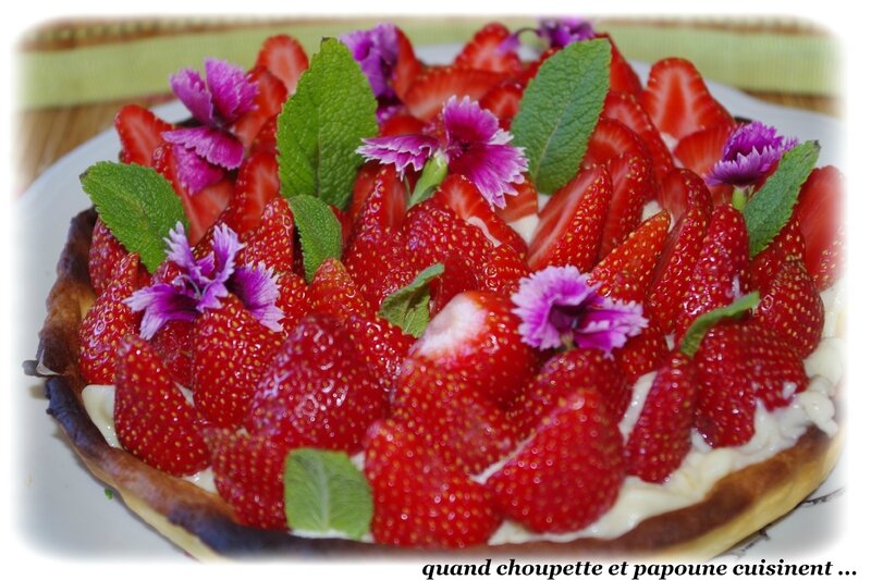 tarte aux fraises à la crème pâtissière-8644