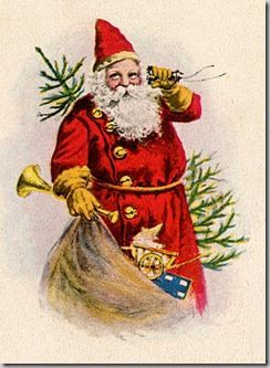 christmas santa vintage image graphicsfairy003b