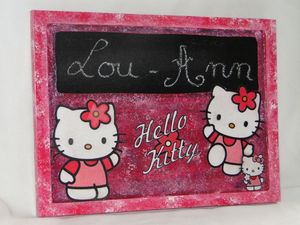 Ardoise de porte Hello Kitty N°1 (4)