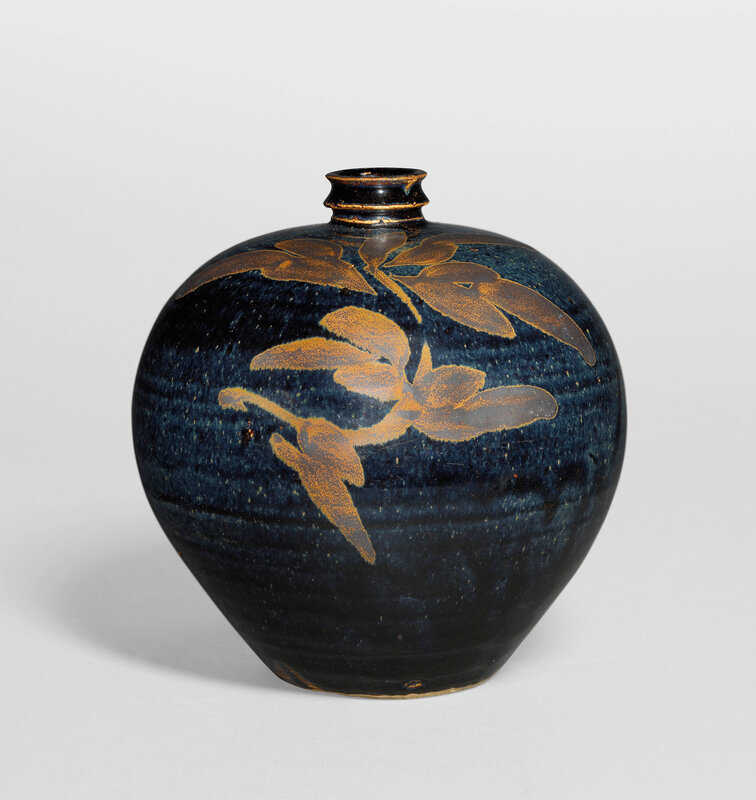 A russet-painted black-glazed jar, Northern Song-Jin dynasty (960-1234)