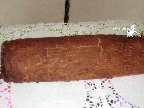 bûche choco framboises 24