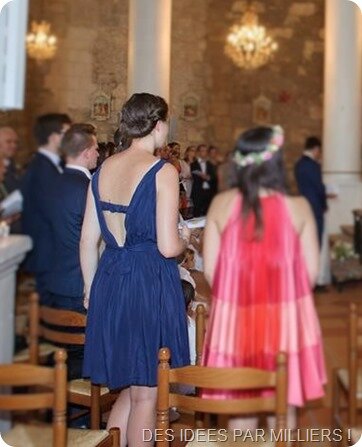 Robe dos nu bleue en soie - Des Idées Par Milliers