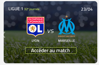 Affiche d’un match de la Ligue 1 