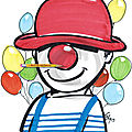 Clown, <b>caricature</b> Patrick Lena artiste DJ et Clown multifacettes dans la Haute Saône