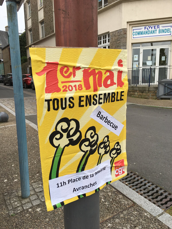 1er mai-2018-fete du travail-Avranches