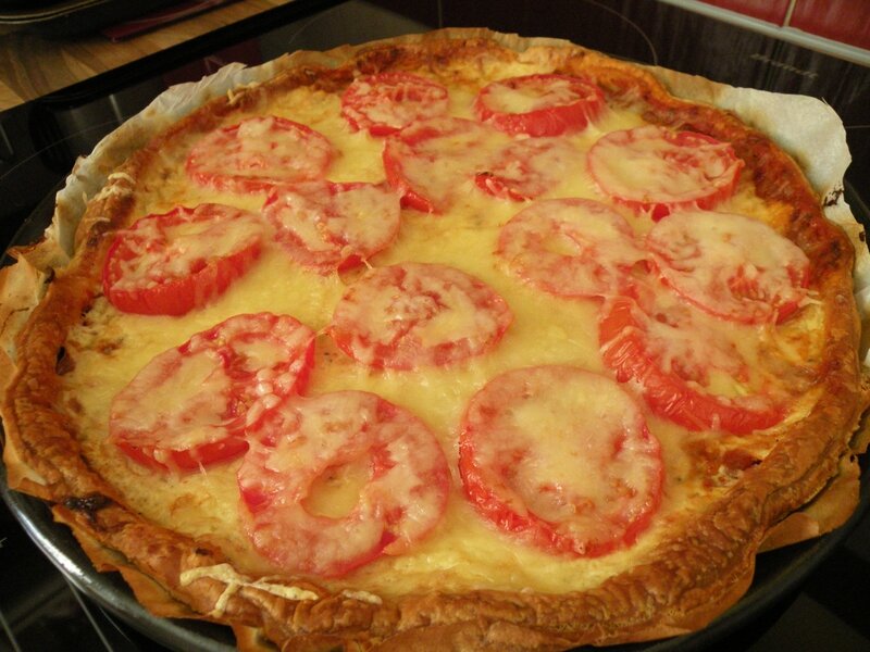 Tarte tomate comté