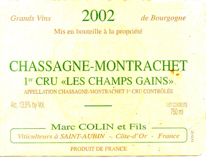 B7 Chassagne Montrachet- 1er Cru Les Champs Gains-M Colin_2002001