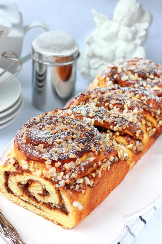 Brioche Russe au praliné et noisette4