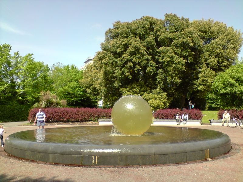 Le point d'eau du parc