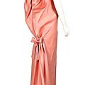 A <b>Balenciaga</b> <b>couture</b> pink slubbed satin evening gown, Spring-Summer 1961