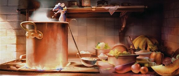 Ratatouille - Recherche graphique de Dominique Louis