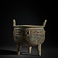 <b>Archaic</b> <b>bronze</b> from Shang dynasty to be sold at Sotheby's New York, 19 September 2023